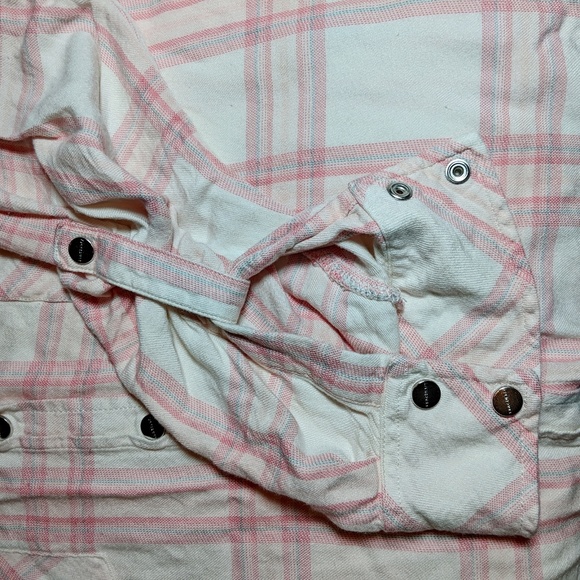 Sanctuary button down plaid shirt super soft - Picture 5 of 7